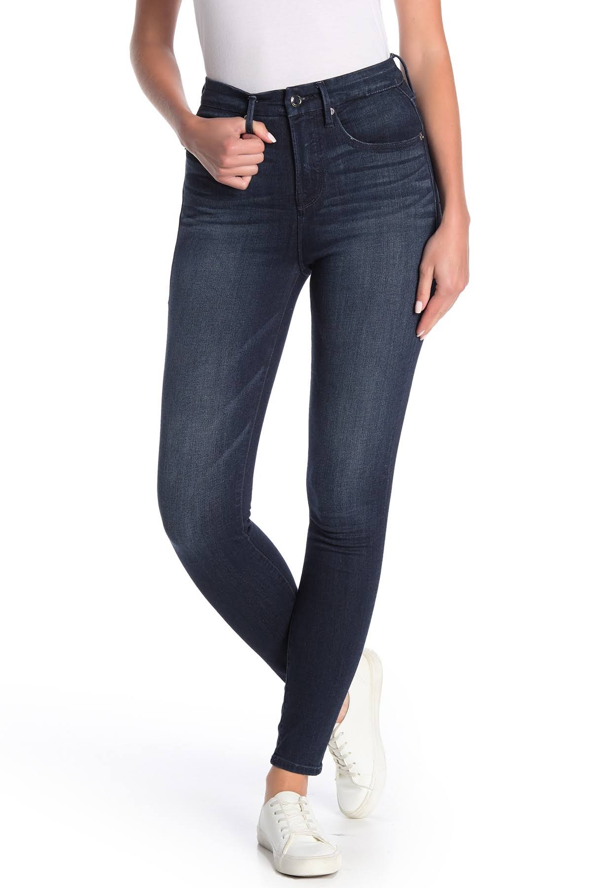 Good American Women&s Good Legs High Waisted Skinny Jeans in Blue600 Size 00