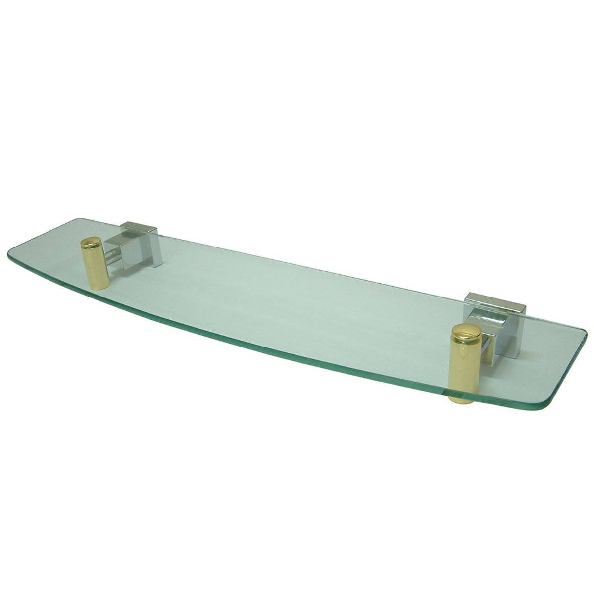 Kingston Brass Claremont Glass Shelf - Polished Chrome-polished Brass