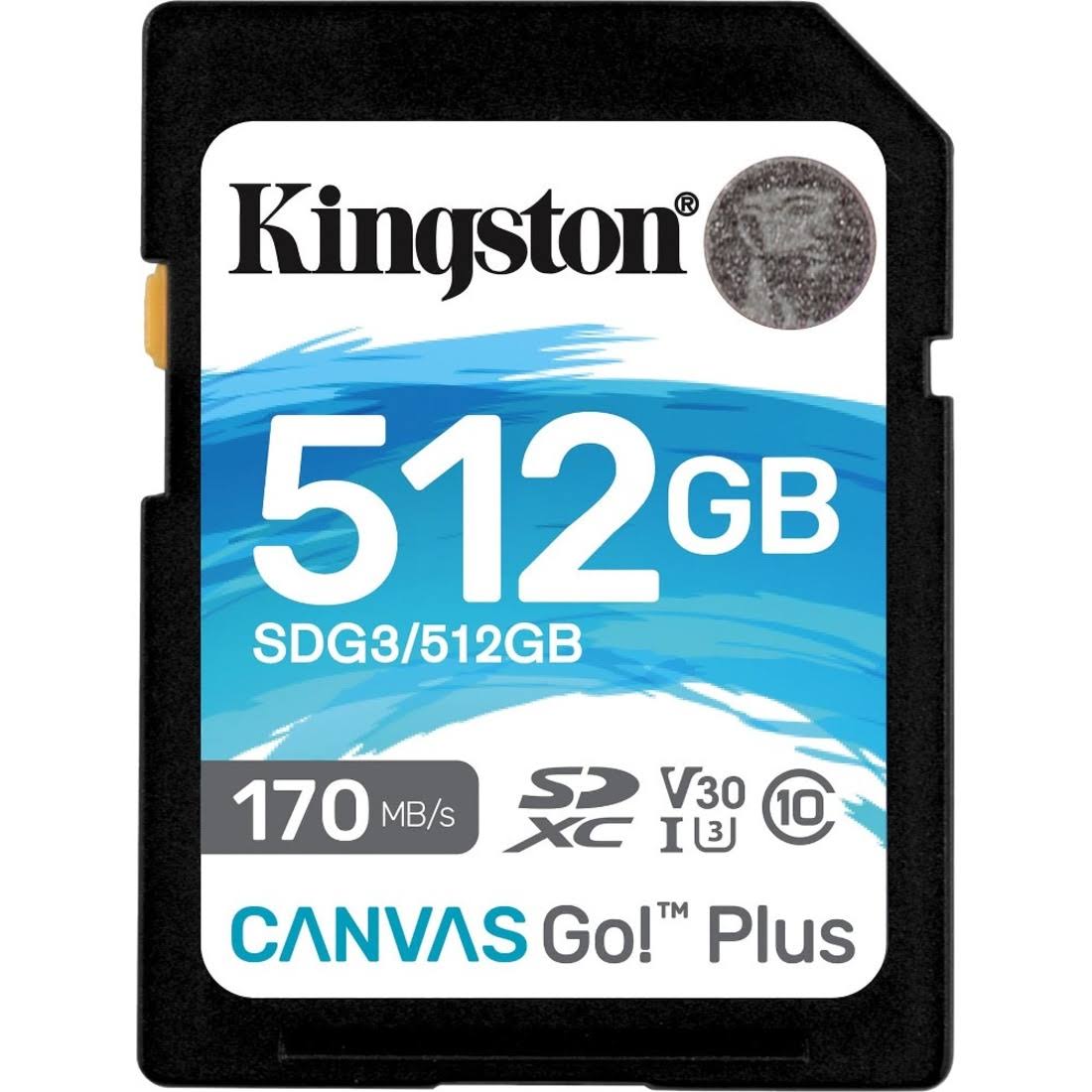 Kingston Canvas Go! Plus 512 GB Class 10-UHS-I (U3) SDXC