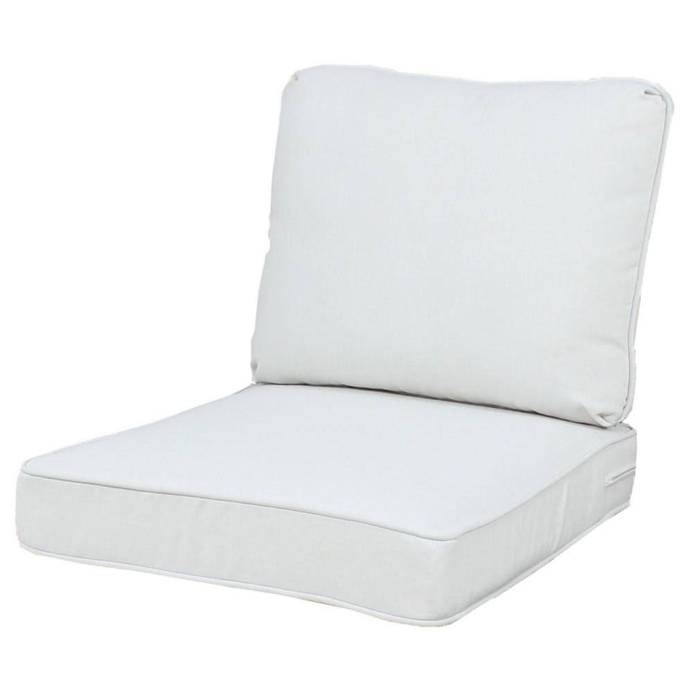 Rolston 2pc Outdoor Replacement Chair Cushion Set Linen - Haven Way