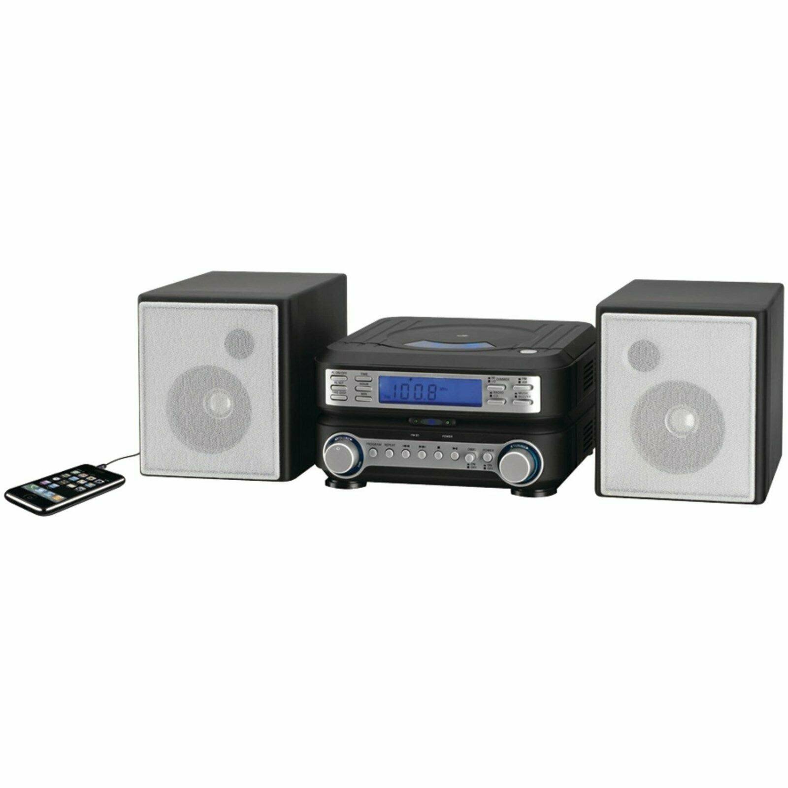 GPX HC221B Compact CD Player Stereo Home Music System with Am FM Tuner