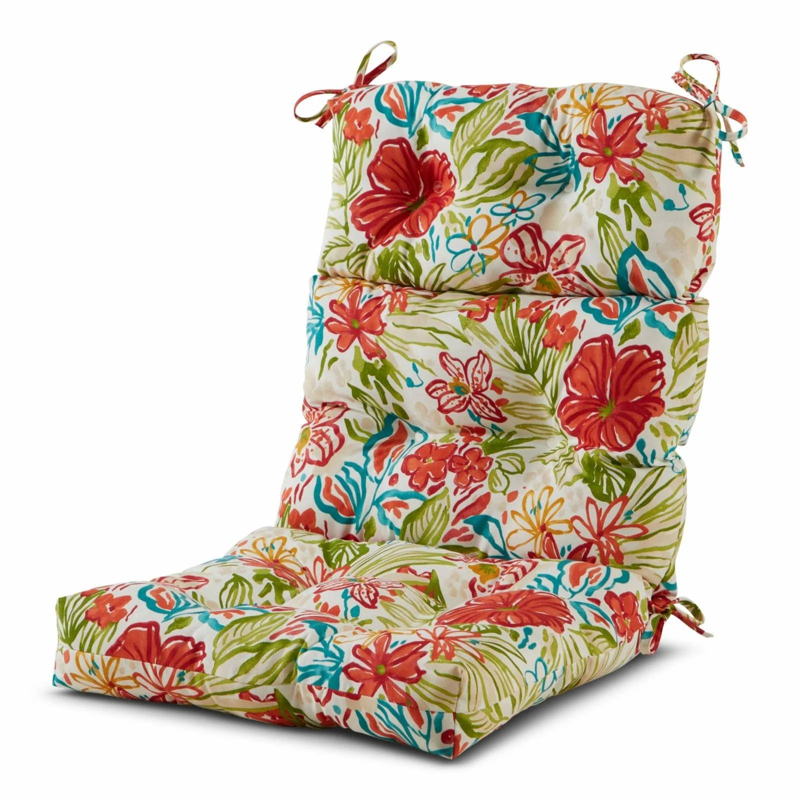 Greendale Home Fashions Outdoor High Back Chair CUSHION, Breeze