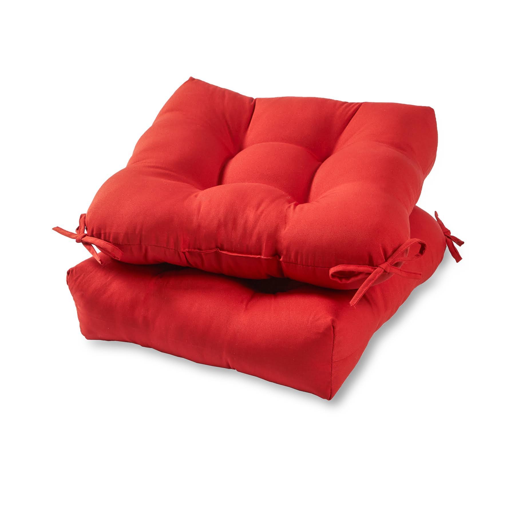 Greendale Home Fashions 20-inch Outdoor Chair Cushion Set of 2 Salsa