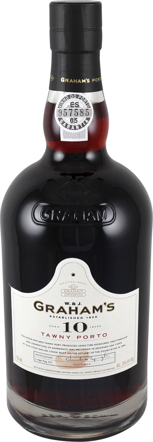 Graham&s 10 Year Tawny Port Wine, Portugal (Vintage Varies) - 750 ml bottle