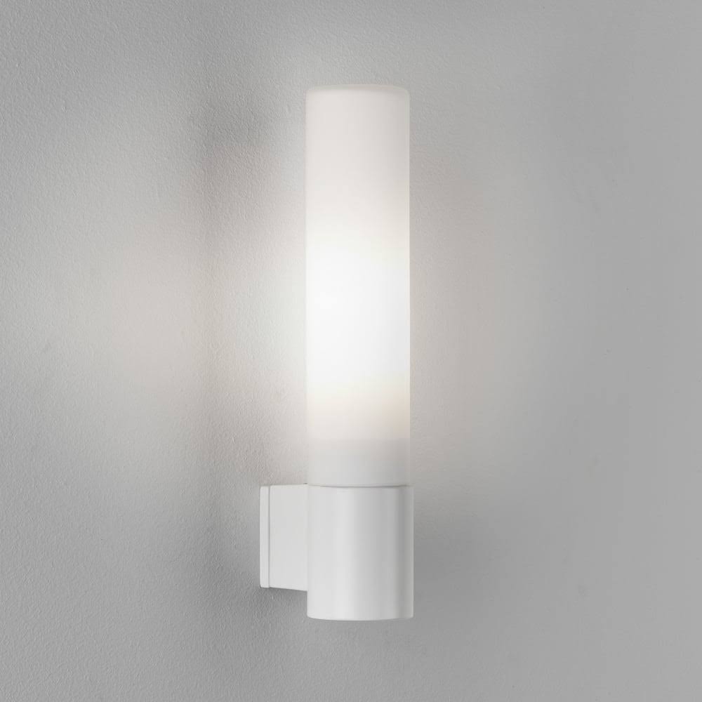 Bathroom Sconce Astro Bari White Wall Light with Opal Tube 1047007