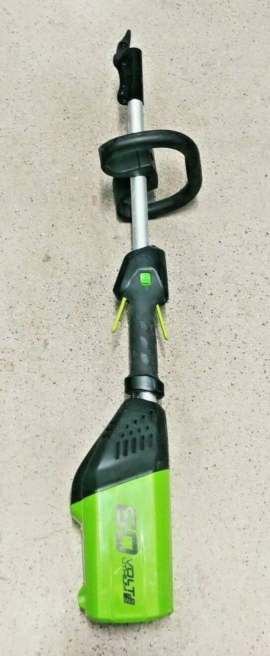 Greenworks Pro 60-Volt Max 16-in Straight Brushless Cordless String Trimmer (Battery Included) ST60L210