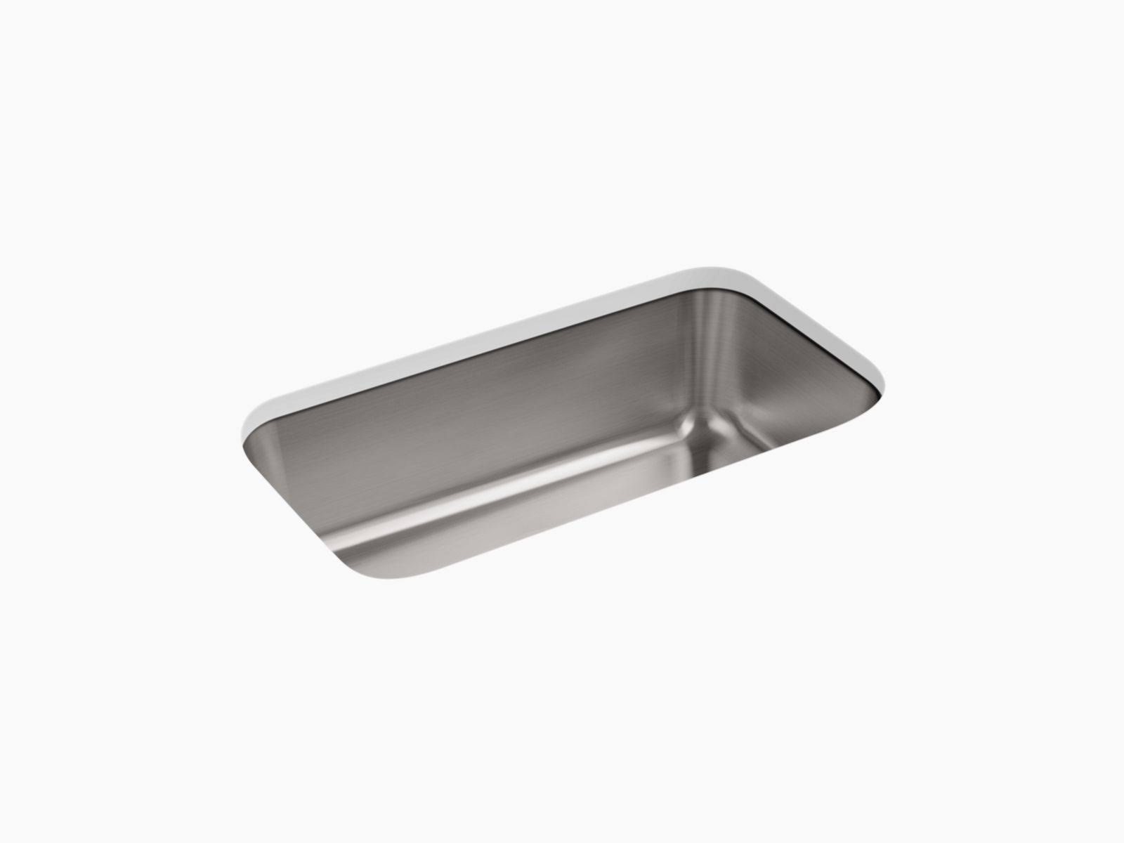 Kohler 5290-NA Undertone 31-1/4x22 x 17-7/8x22 x 9-5/16x22 Large Undermount Single-Bowl Kitchen Sink