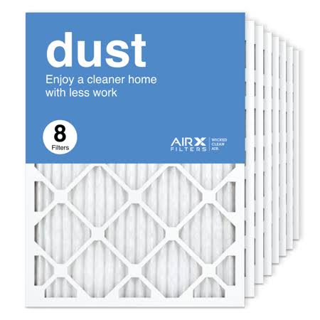AIRx Filters 18x24x1 Air Filter MERV 8 Pleated HVAC AC Furnace Air Filter, Dust 8-Pack Made in The USA