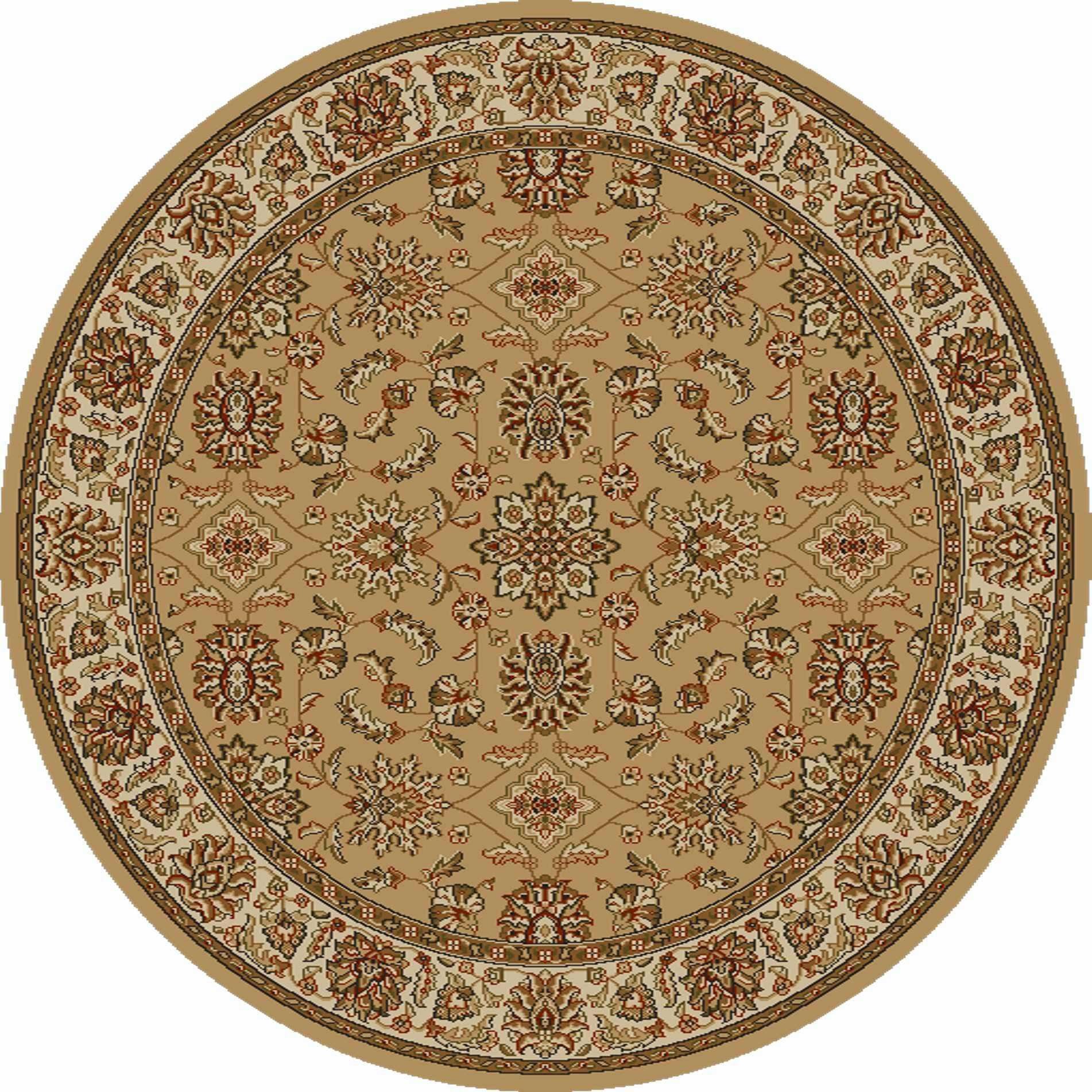 Radici USA Como 1592 Beige 5&3x22 Round Area Rug