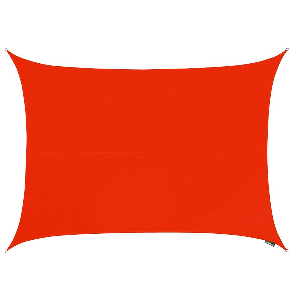Kookaburra 9ft 10x22 x 6ft 7x22 Red Waterproof Woven Rectangle Sail Shade