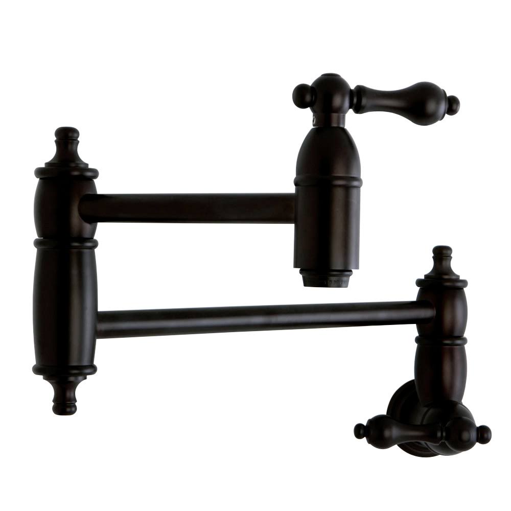 Kingston Brass KS3105AL Restoration Pot Filler, Oil Rubbed Bronze