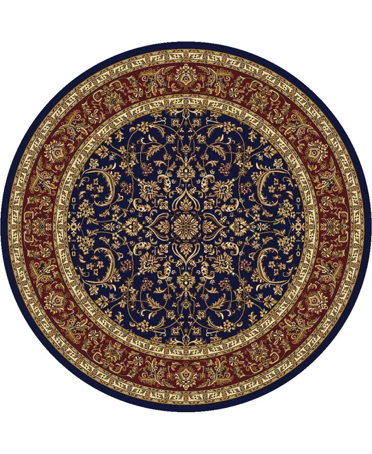 Radici USA Noble 1318 5&3x22 Round Navy Area Rug