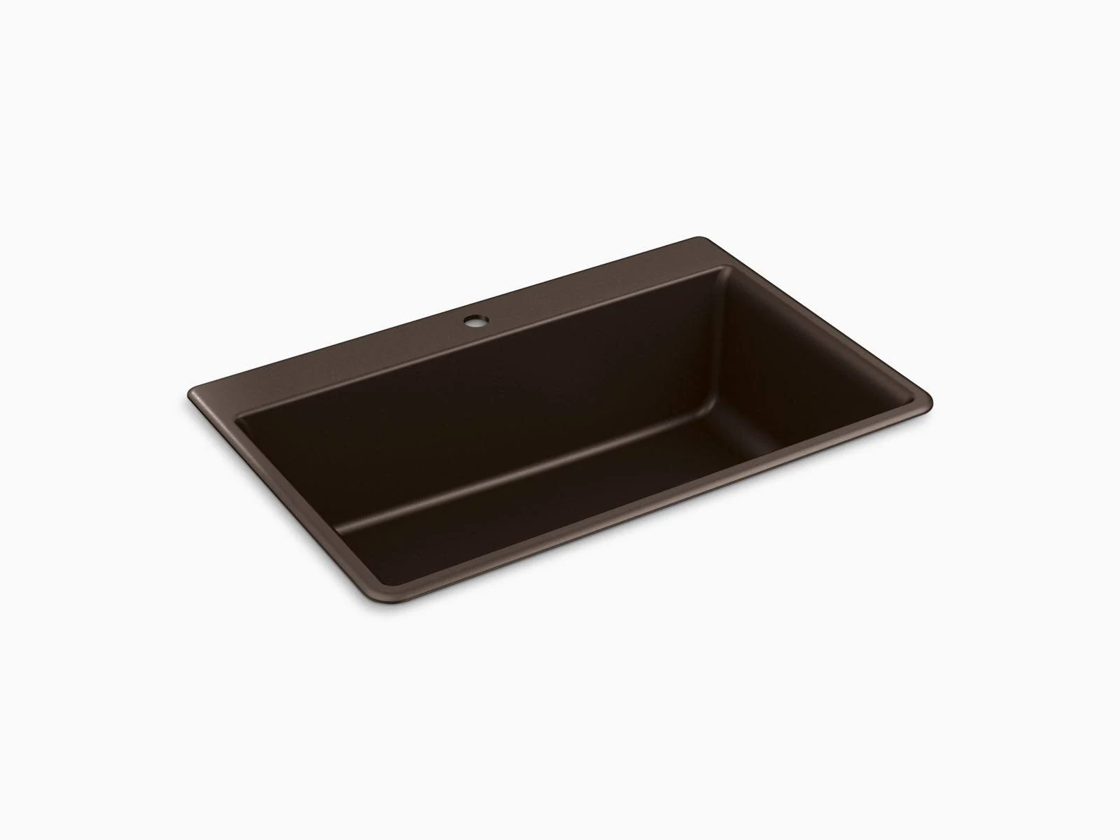 Kohler K-8437-1 Kennon 33x22 x 22x22 x 10-1/8x22 Neoroc Top-mount/undermount Single-Bowl Kitchen Sink Brown