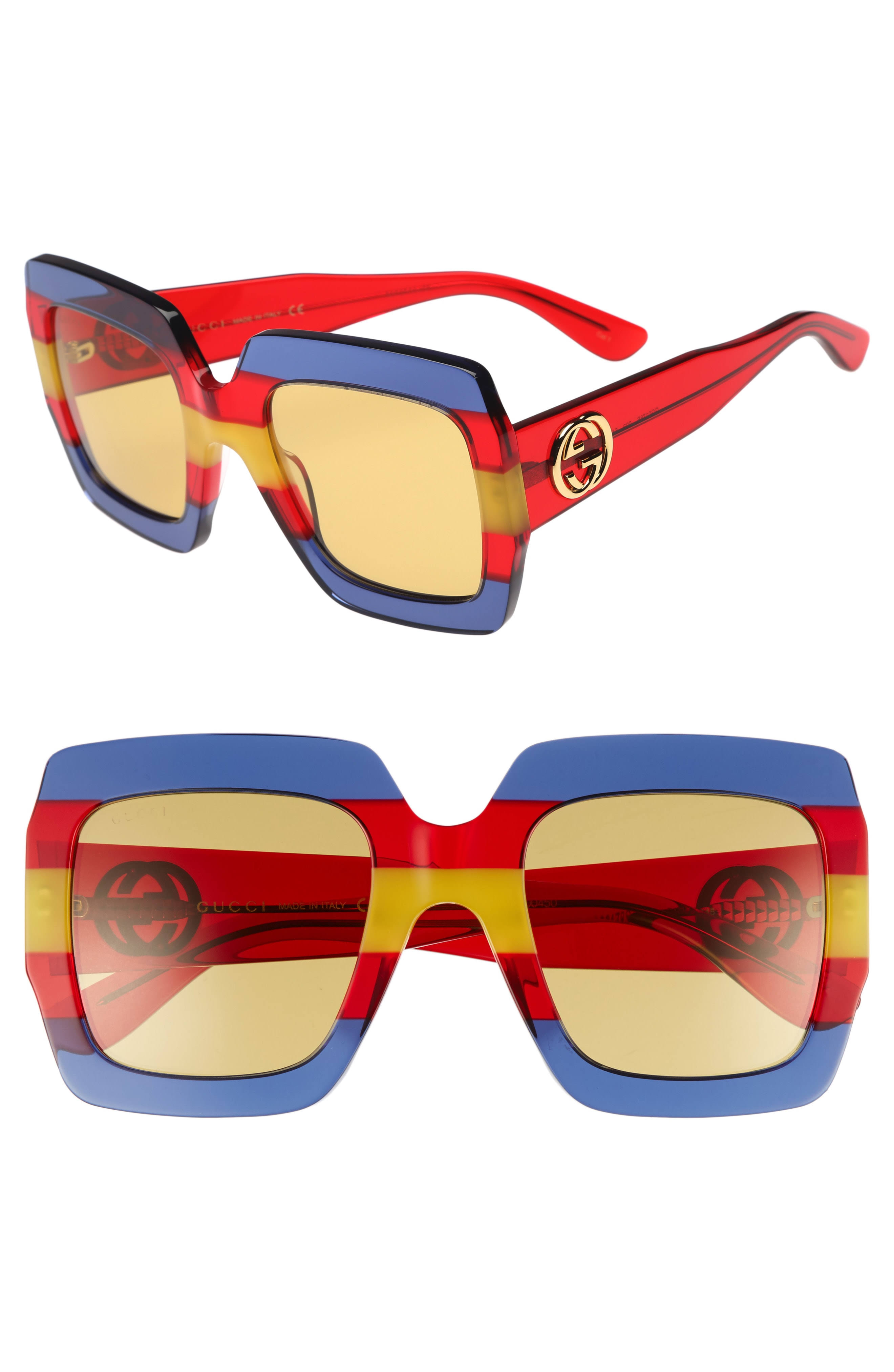 Gucci GG0178S Sunglasses 002 Multicolor