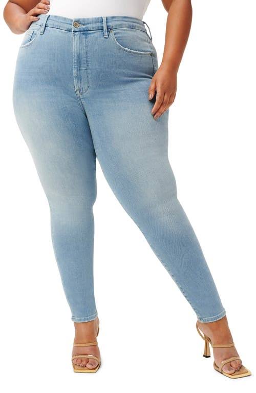 Good American Good Legs Ankle Skinny Jeans, Size 22 in Blue629N at Nordstrom