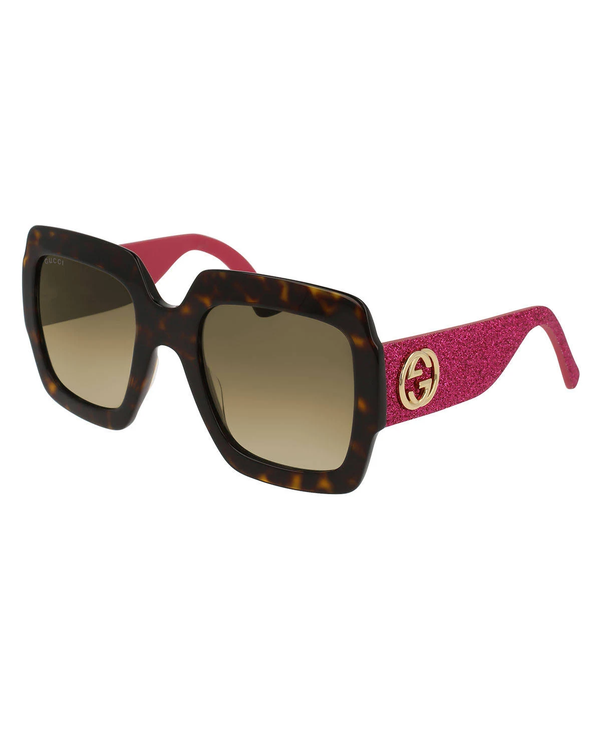 Gucci GG0102S Sunglasses - Havana/Pink (003)
