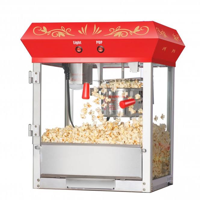 Great Northern Popcorn Red Foundation Top Popcorn Popper Machine 4 Ounce