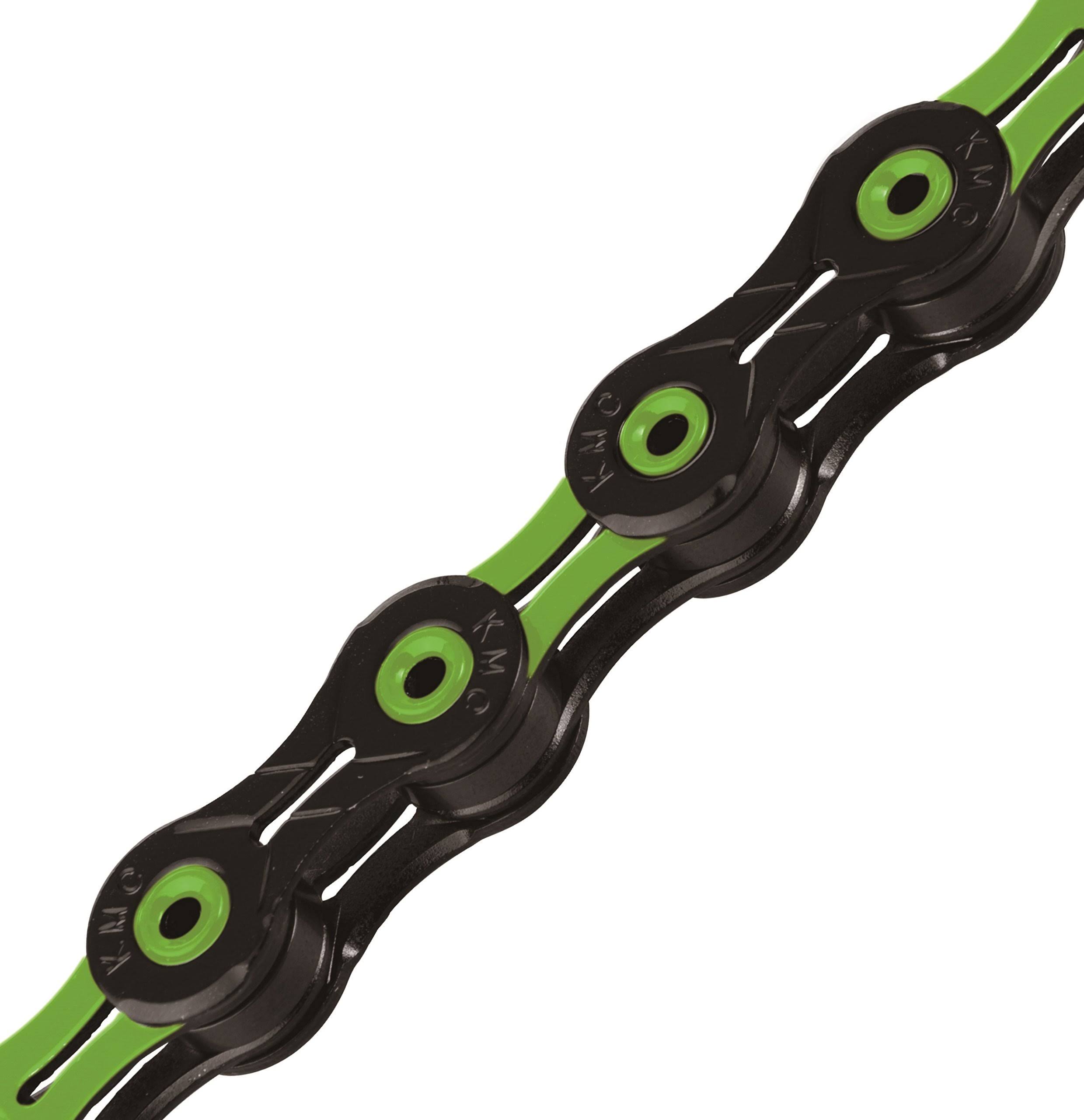 KMC X11SL DLC 11 Speed Chain Green/Black