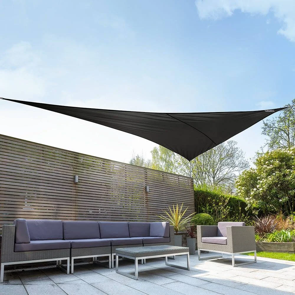Kookaburra 13ft 9x22 x 19ft 8x22 Black Waterproof Woven Triangle Sail Shade