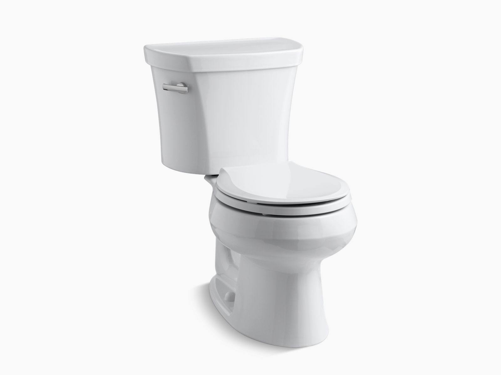 Kohler K-3947 Wellworth 1.28 GPF Two-Piece Round Toilet White
