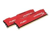 HyperX FURY - DDR3 - kit - 8 GB: 2 x 4 GB - DIMM 240-pin - 1866 MHz / PC3-14900 - CL10 - 1.5 V - unbuffered - non-ECC - red