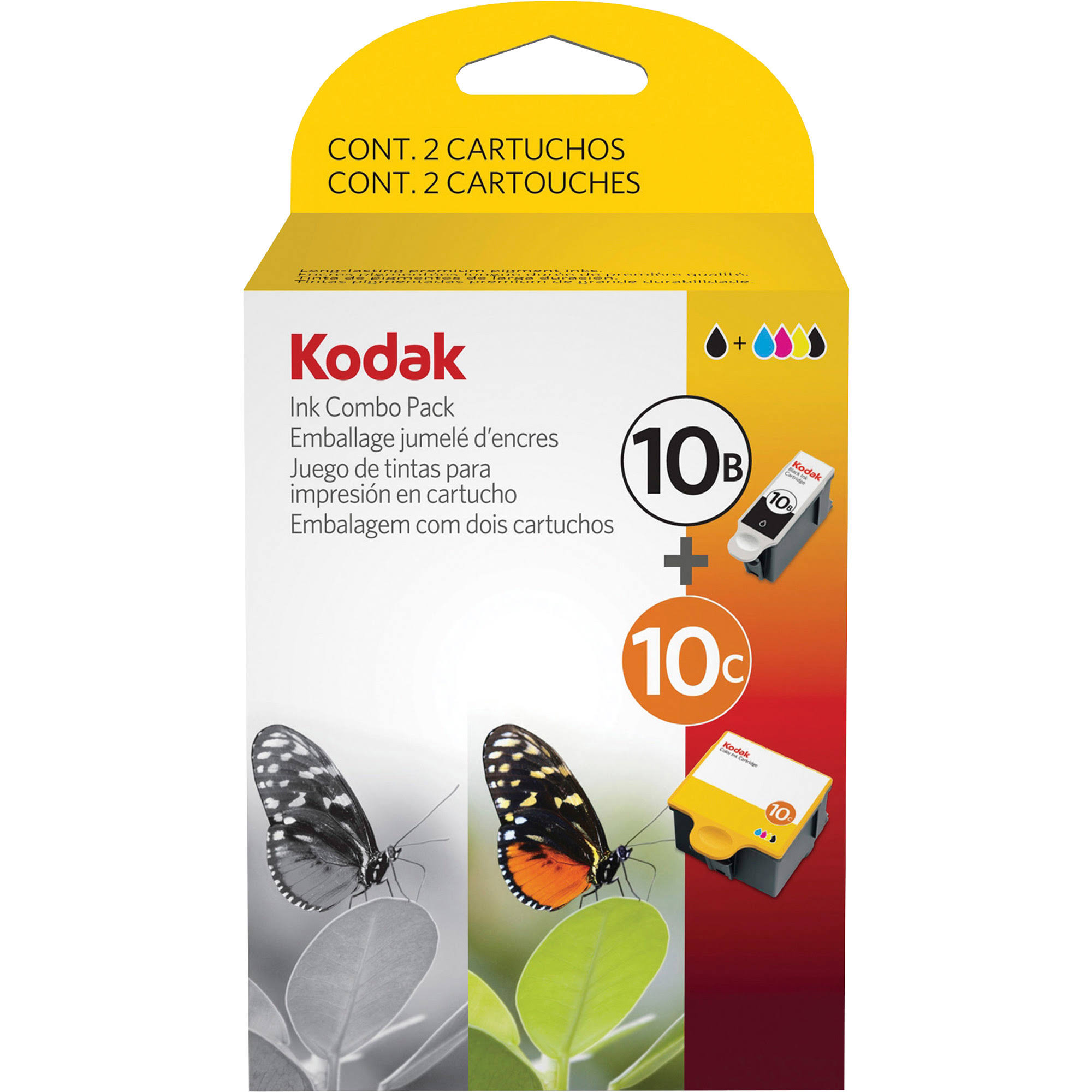 Kodak 10B/10C Ink Cartridge Combo - Black Color