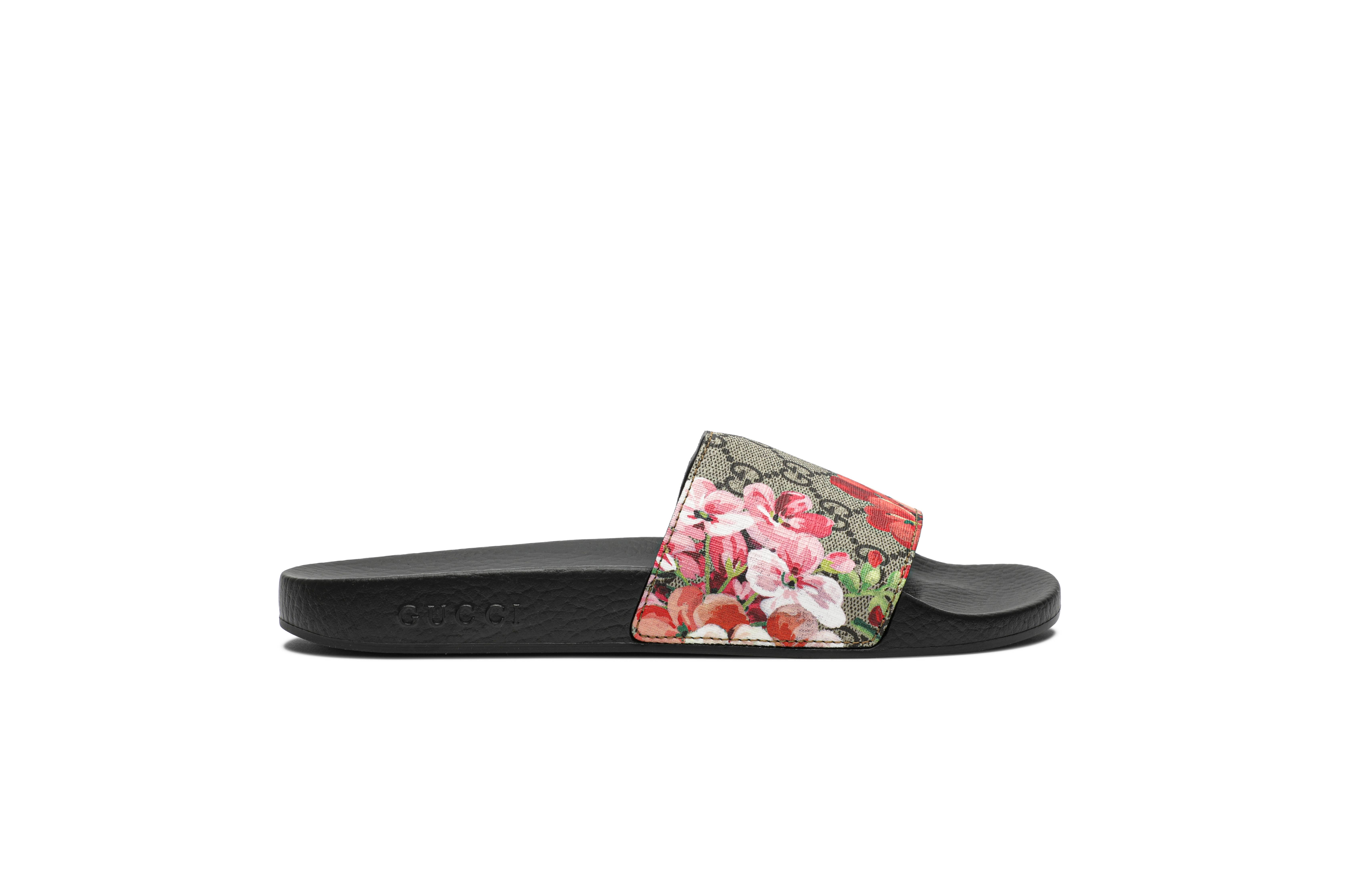 Gucci GG Blooms Supreme Slide Sandal, Women&s, 7b