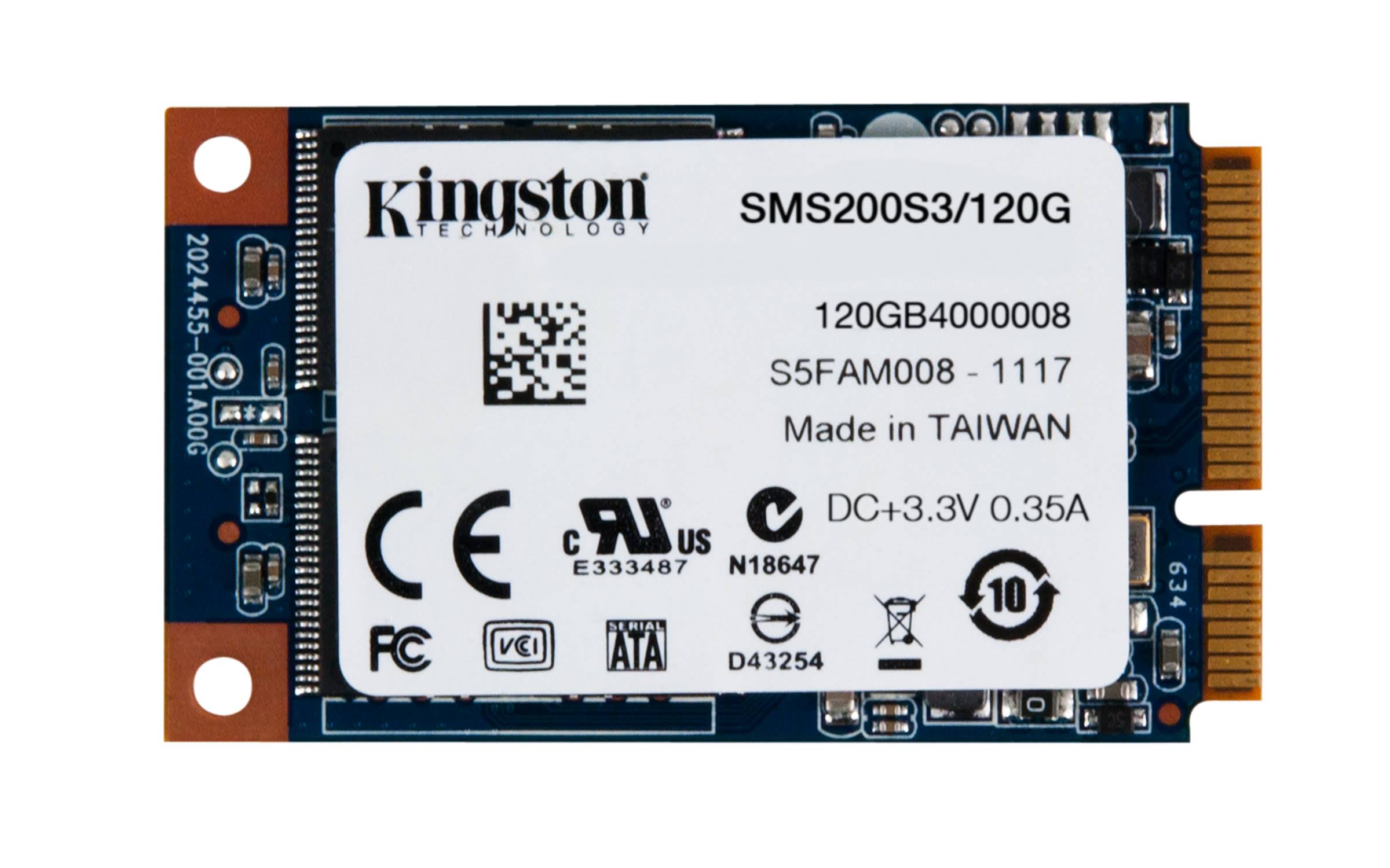 Kingston SSDNow MS200 120 GB Internal Solid State Drive