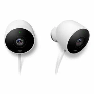 Nest Cam Outdoor Security Camera 2 Pack, Works with Alexaâ€ NC2400ES
