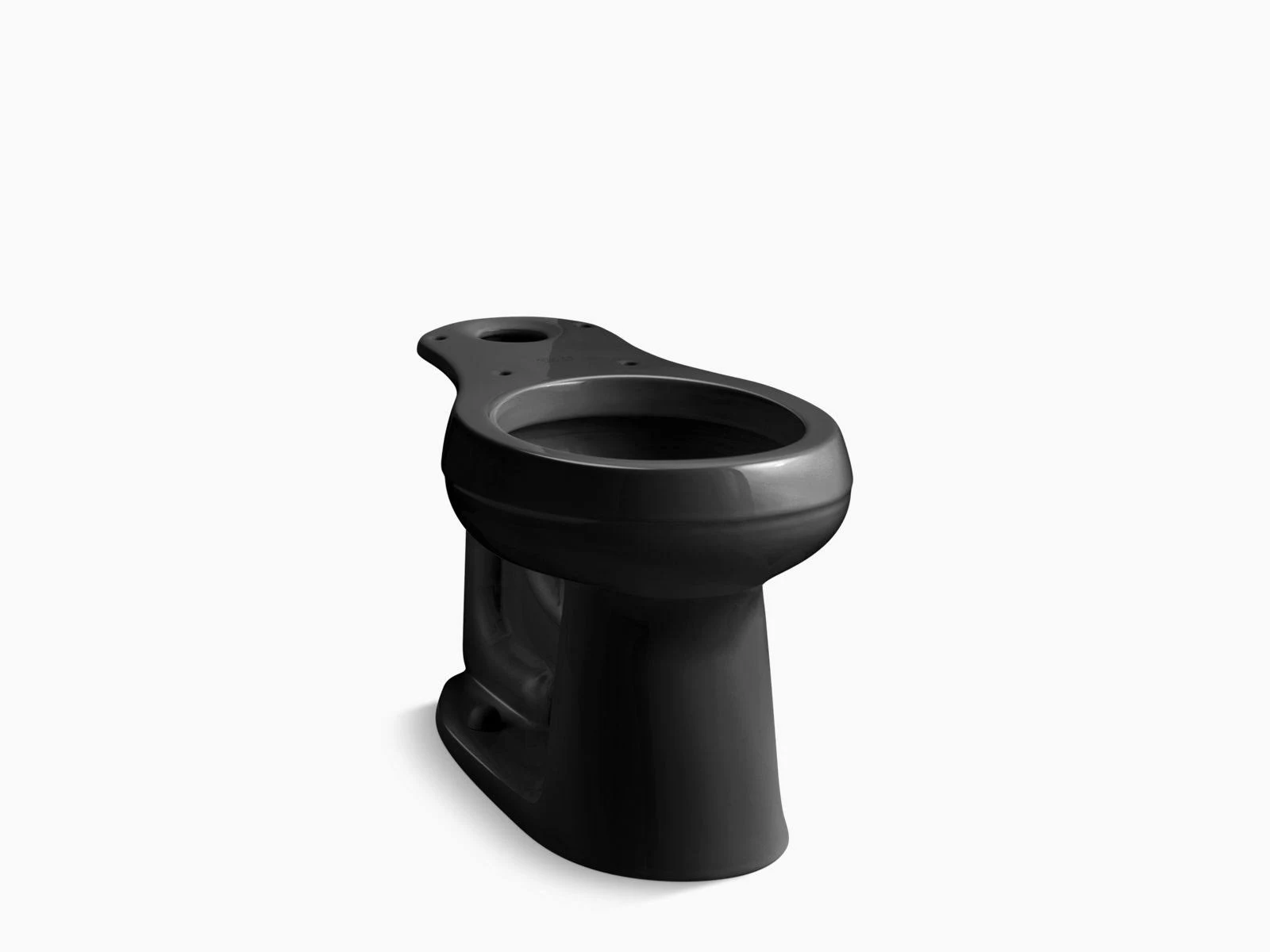 Kohler 4347-7 Cimarron Comfort Height Round-Front Toilet Bowl, Black