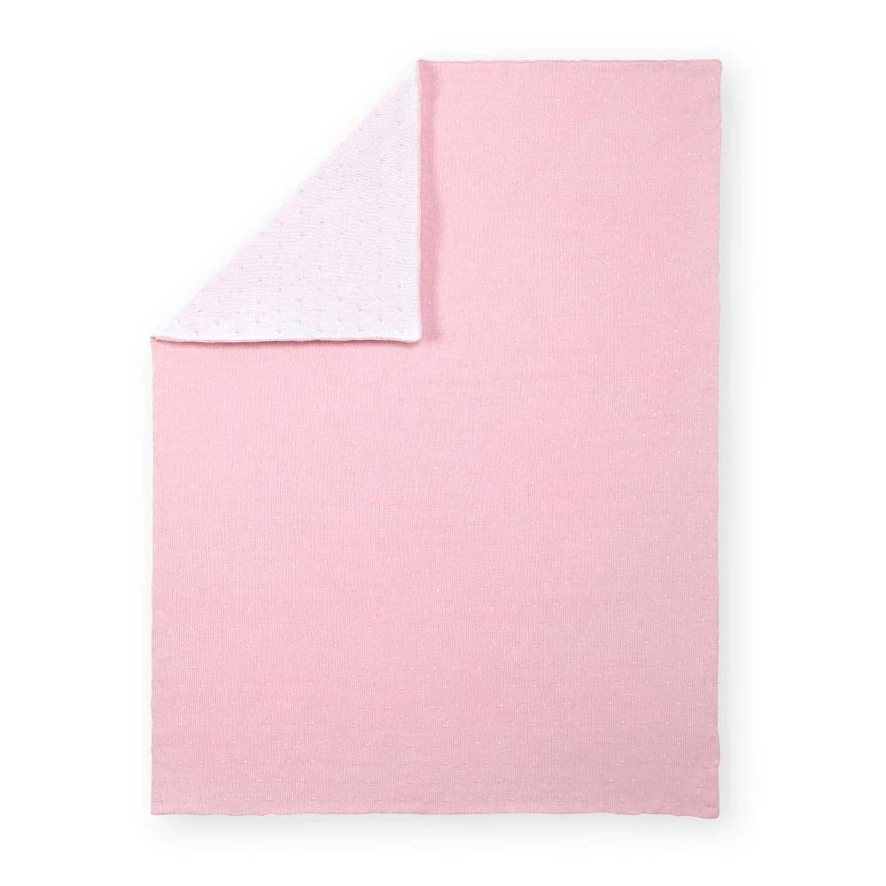 Koala Baby Birds Eye Knit Blanket - Pink