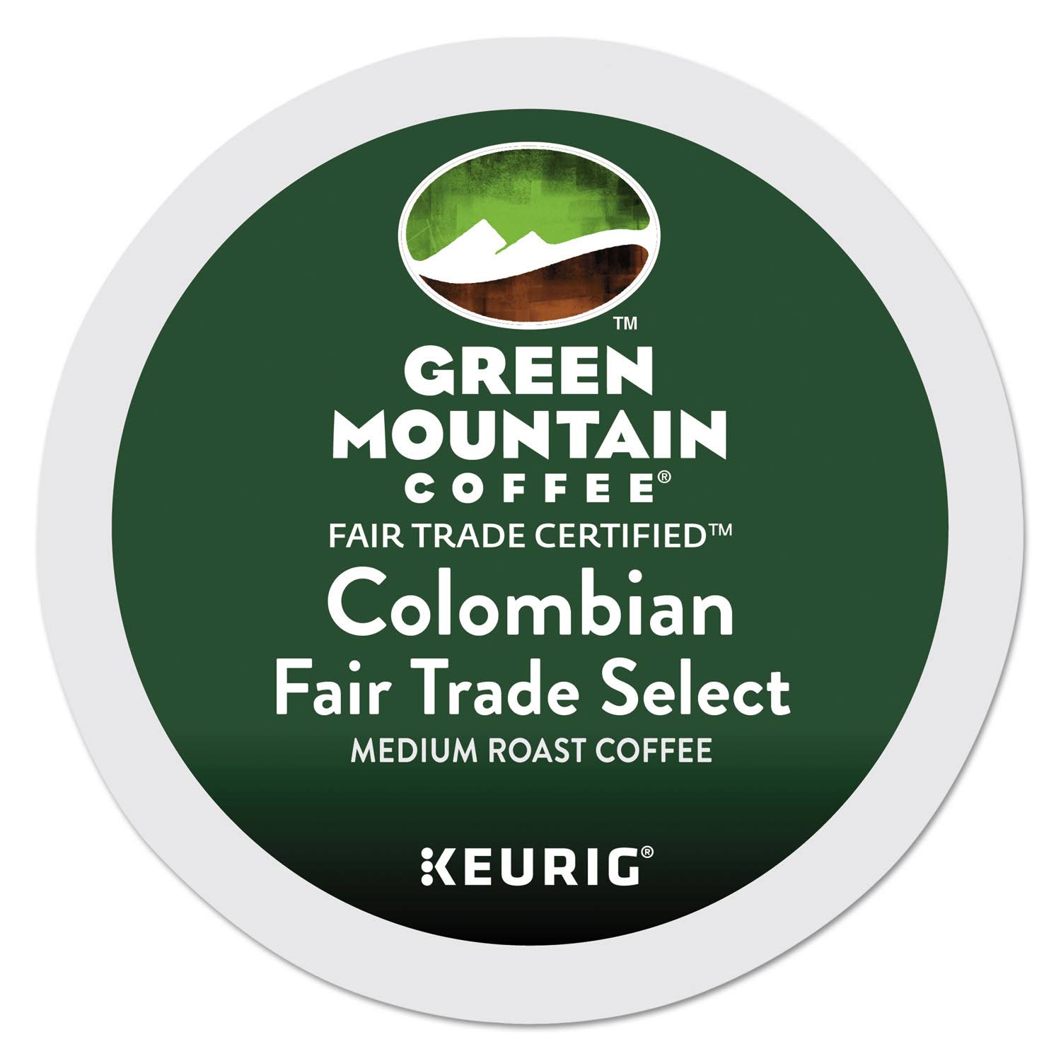 Green Mountain Coffee Colombian Fair Trade Select Coffee K-Cups 96/Carton