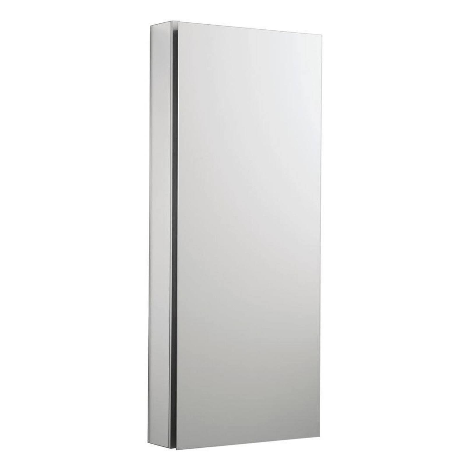 KOHLER K-2913-PG-SAA Catalan 15x22 W X 36-1/8x22 H Aluminum Single-Door Medicine Cabinet with 107 Degree Hinge - Satin Anodized