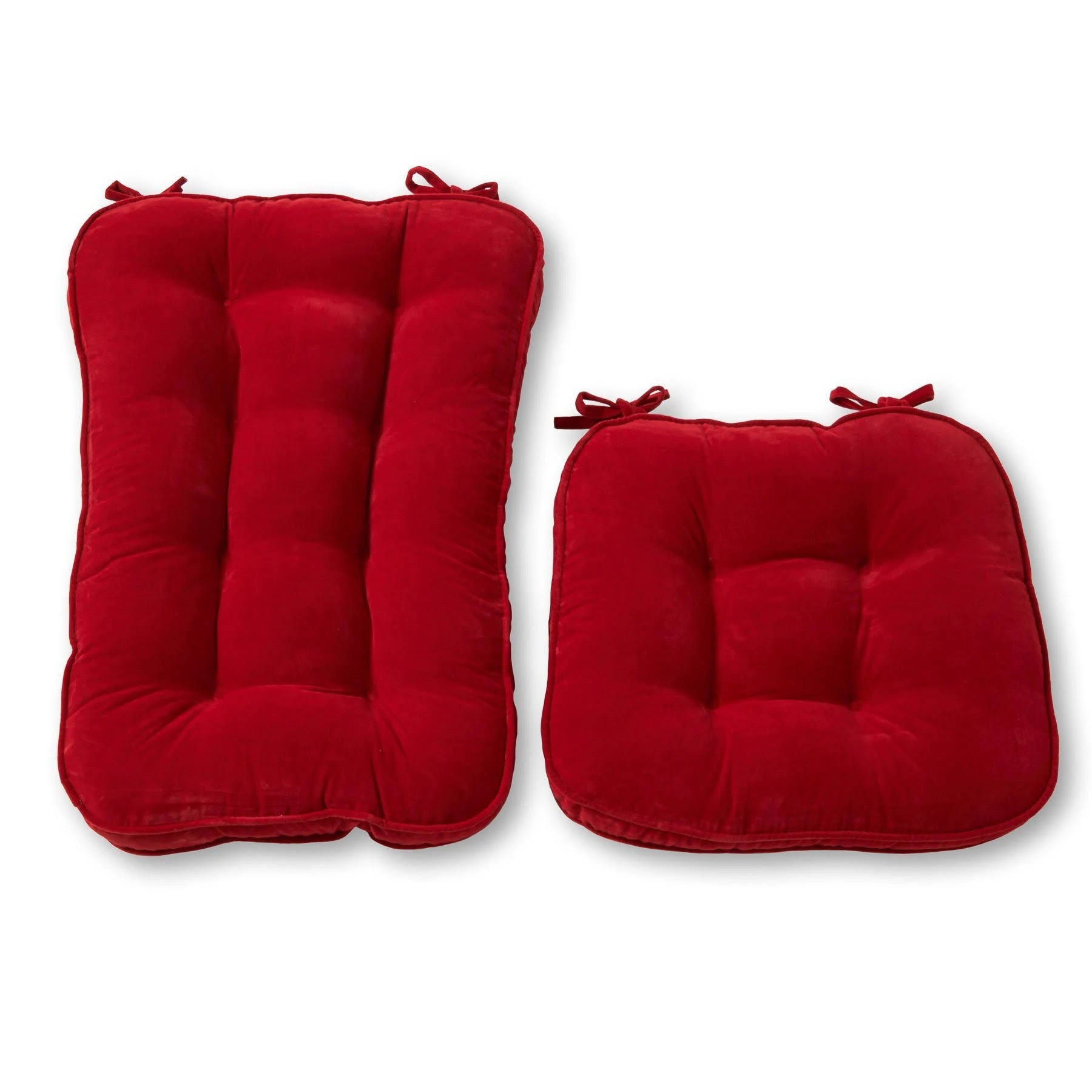 Greendale Home Fashions Hyatt Jumbo Rocking Chair Cushion Set, Scarlet
