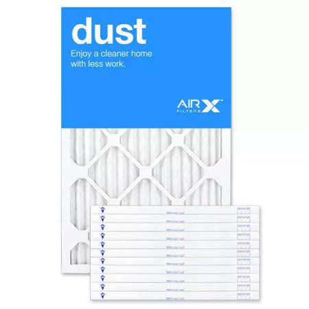 AIRx Filters Dust 15x30x1 Air Filter MERV 8 AC Furnace Pleated Air Filter Replacement Box of 12, Made in The USA, White