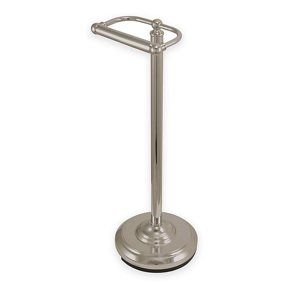 Kingston Brass Pedestal Toilet Paper Holder in Satin Nickel