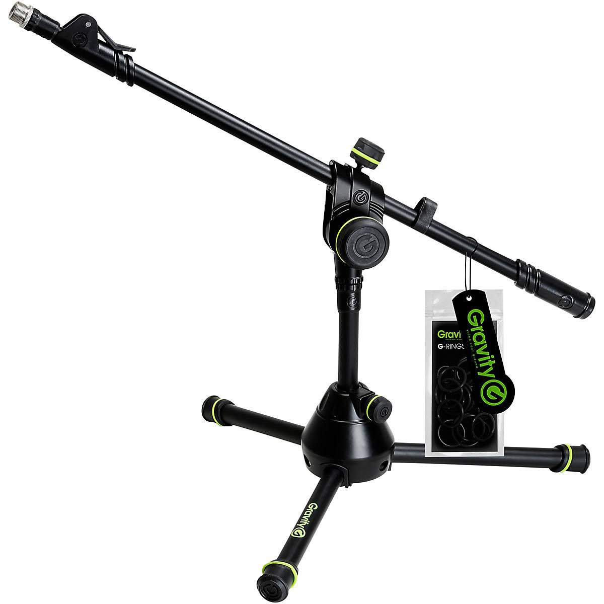 Gravity GMS3122HDB Short Heavy Duty Microphone Stand with Folding Tripod Base