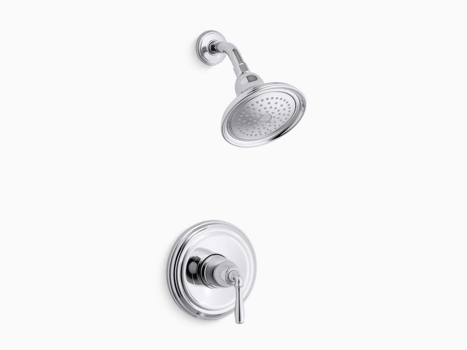 Kohler K-TS396-4 Devonshire Rite-Temp Shower Trim with 2.5 GPM Showerhead Polished Chrome