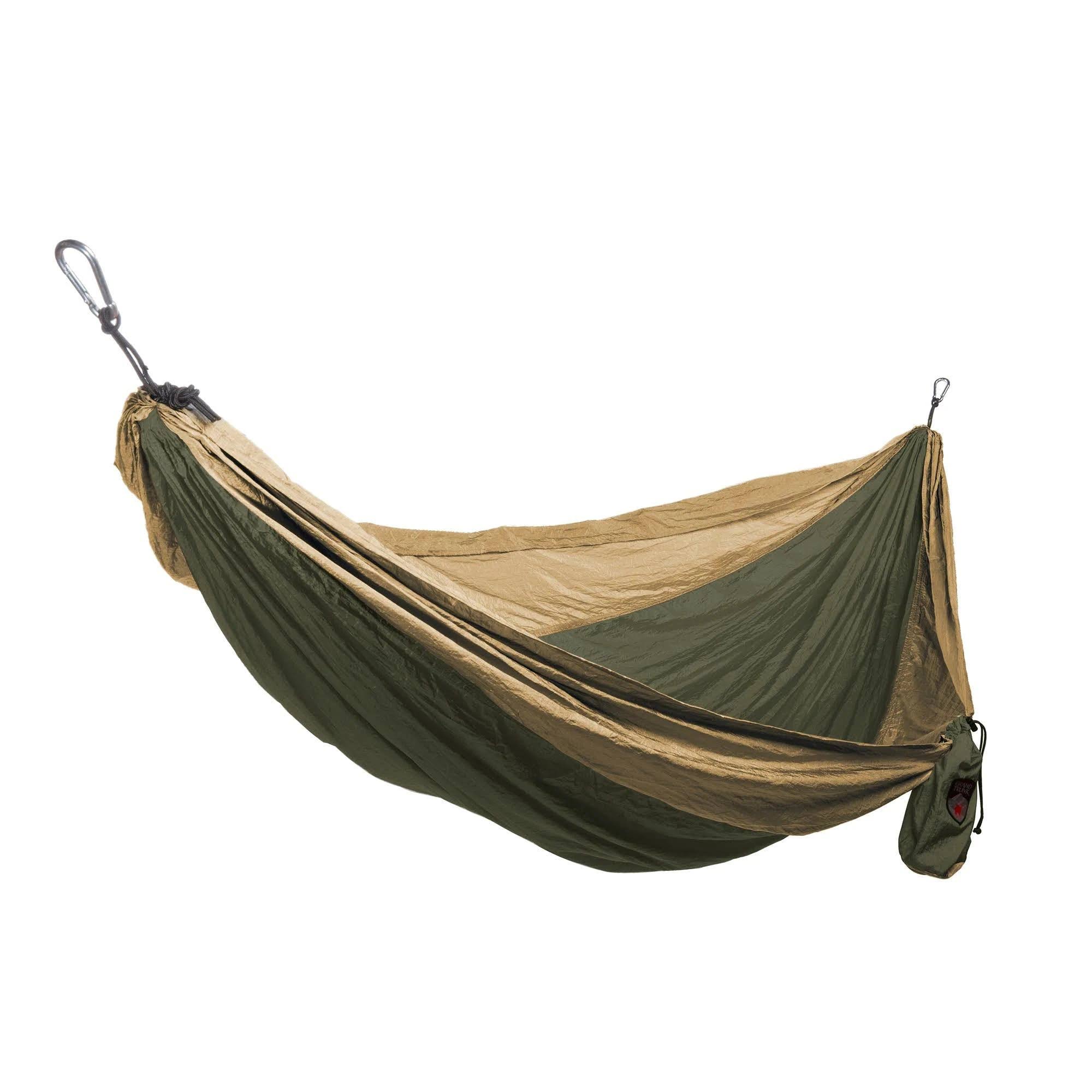 Grand Trunk Parachute Nylon Hammock - Single Olive/Khaki