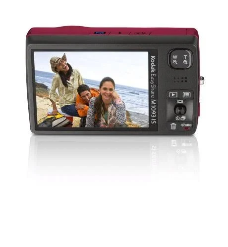 Kodak EASYSHARE M1093 IS - Digital camera - compact - 10.0 MP - 720p - 3x optical zoom - red