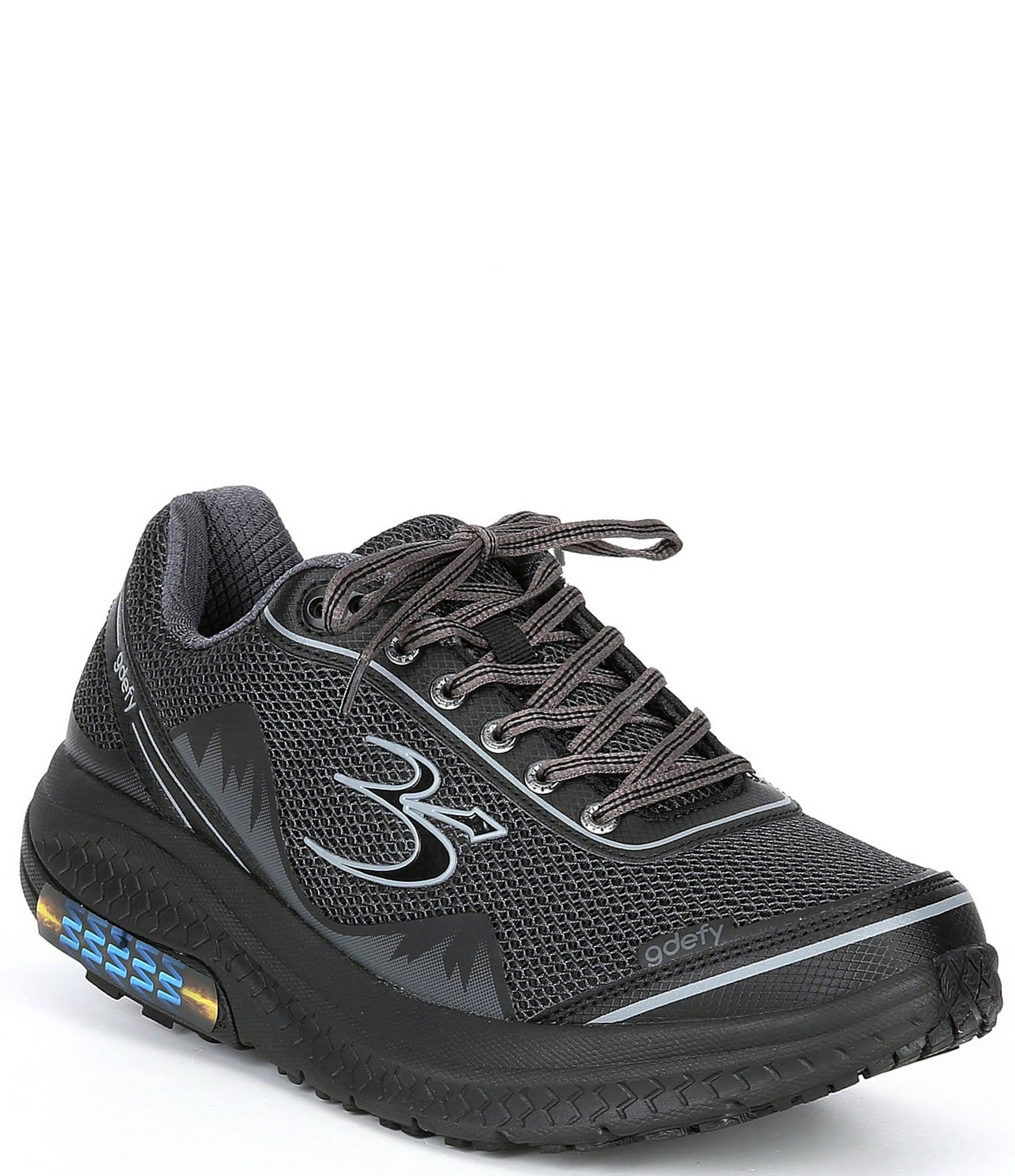 Men&s Gravity Defyer Mighty Walk Sneaker, Size 11.5 W - Black