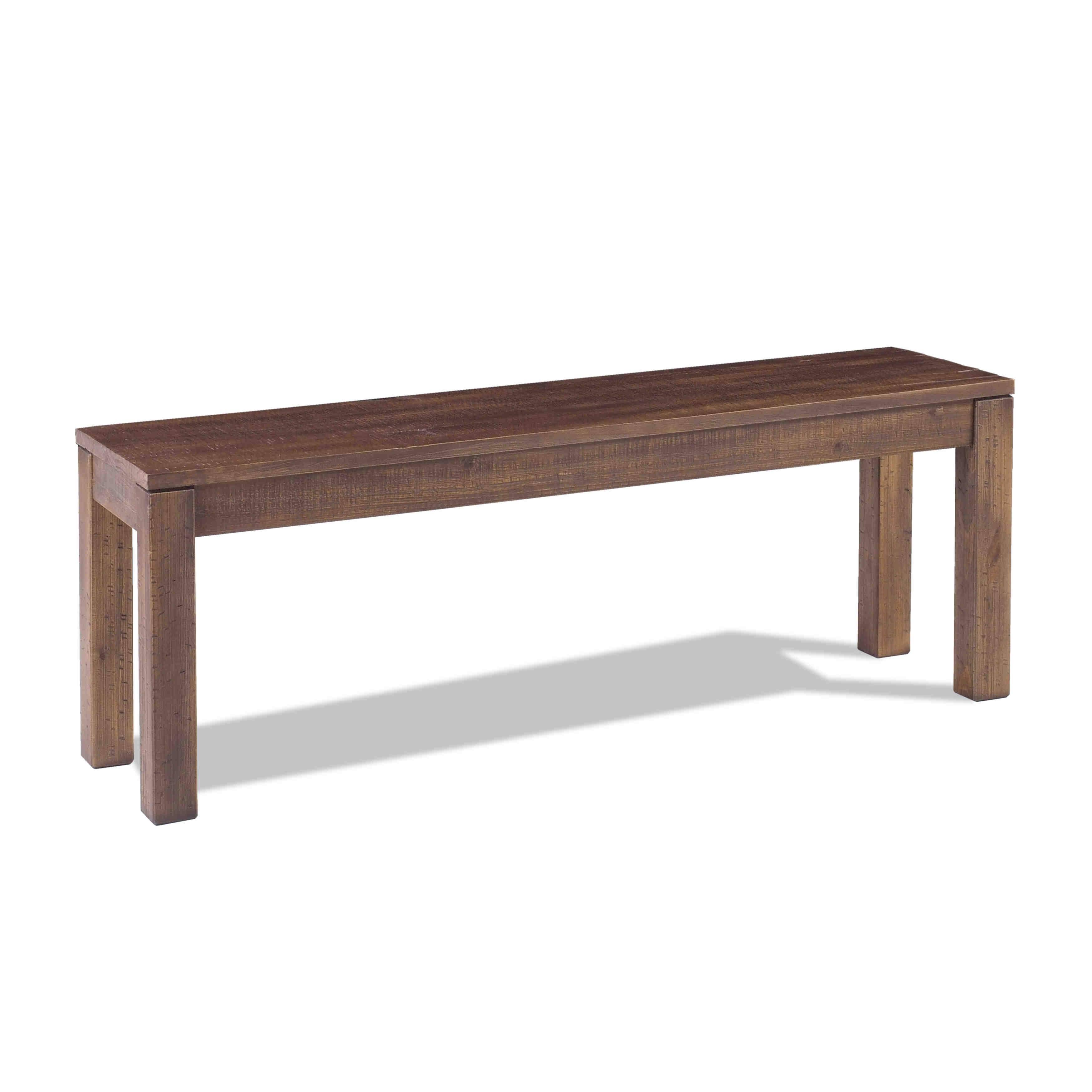 Grain Wood Furniture Montauk Solid Wood Backless Bench - Rustic Walnut