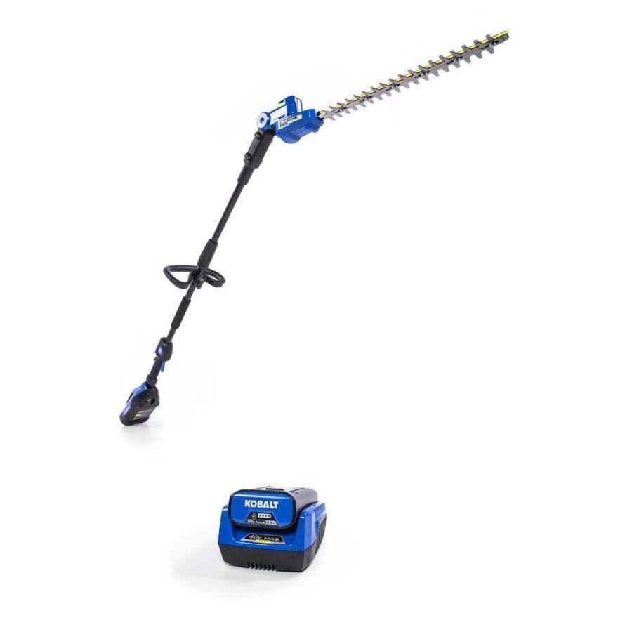 Kobalt 40-Volt Max 20-in Dual Cordless Electric Hedge Trimmer (Battery u0026 Charger Included)