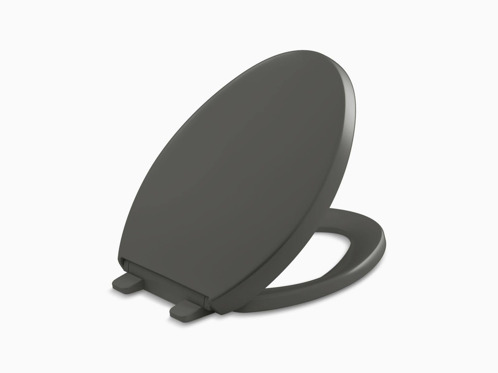 Kohler 4008-58 Reveal Quiet-Close with Grip-Tight Elongated Toilet Seat - Thunder Grey