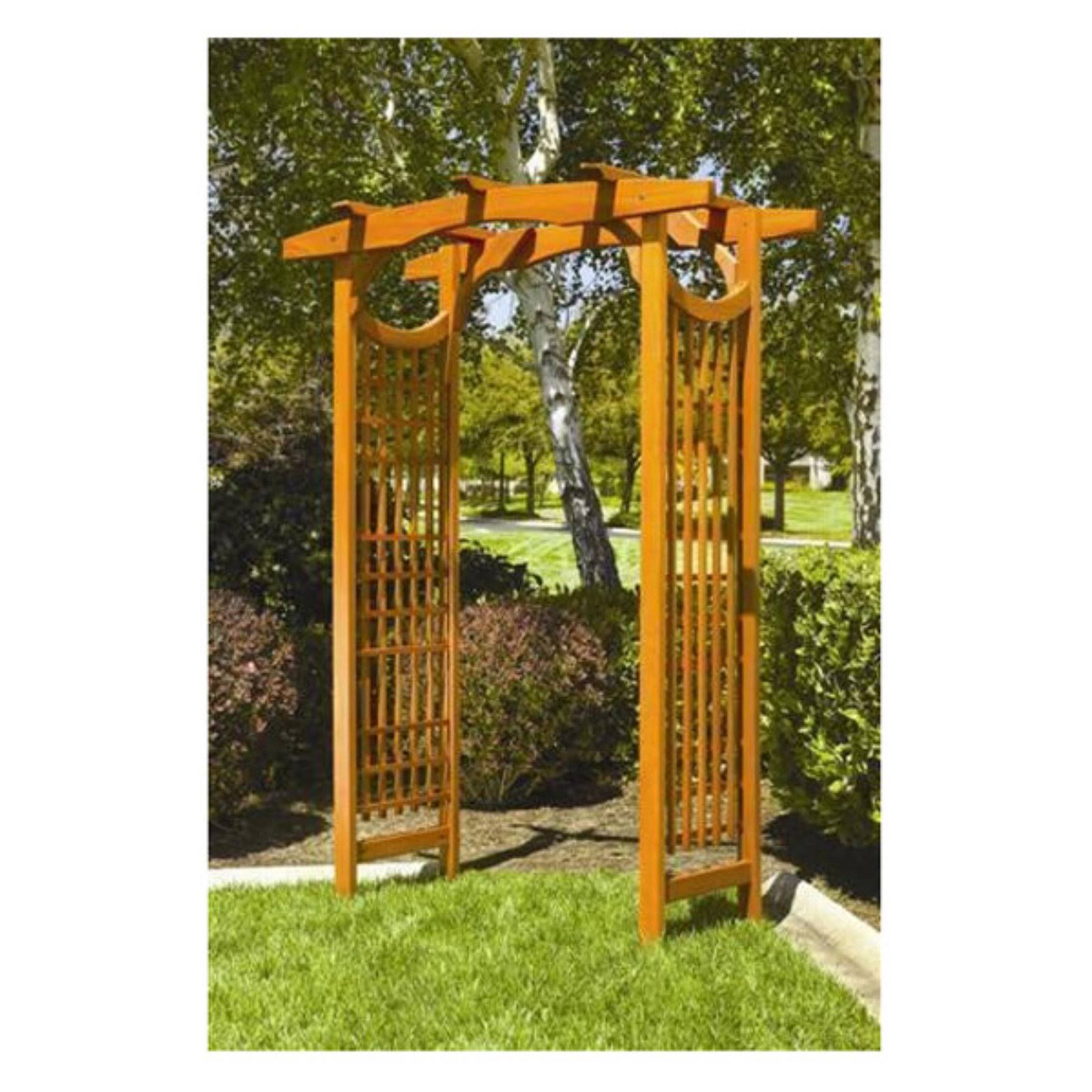 Greenstone American Bungalow 7 ft. Wood Pergola Arbor