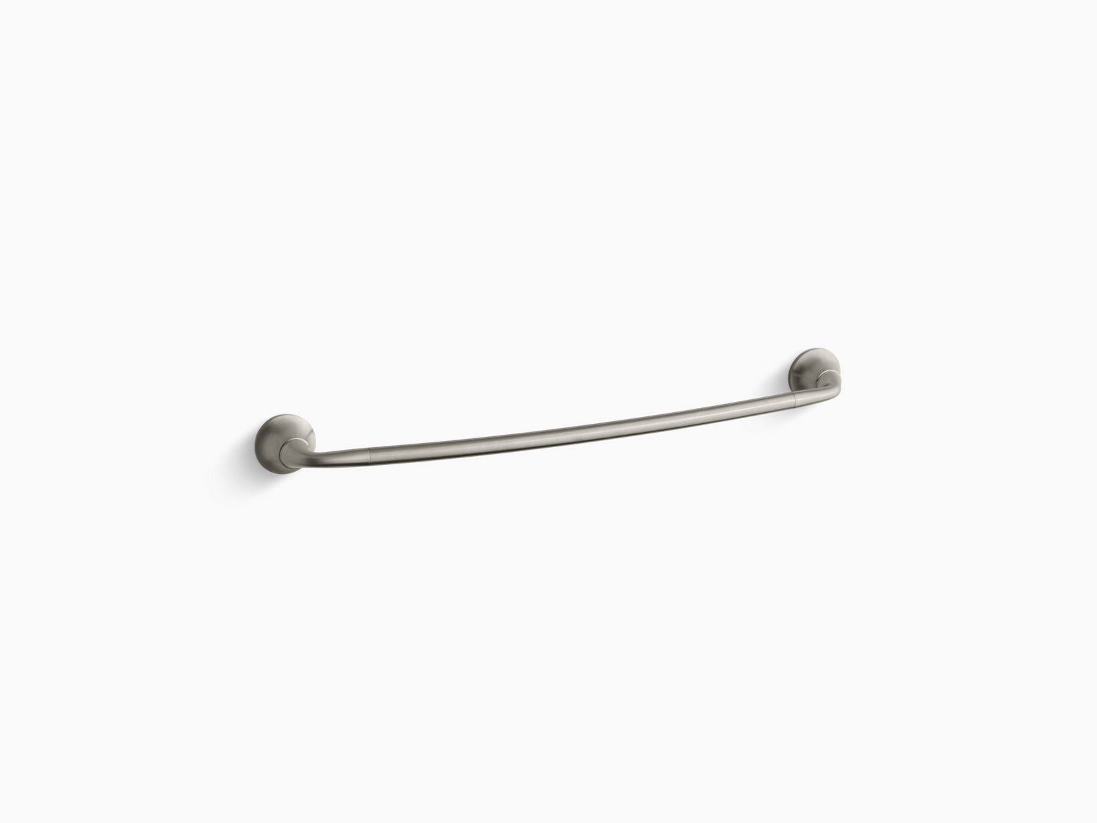 Kohler 11371-BN Forte Sculpted 24x22 Towel Bar - Vibrant Brushed Nickel