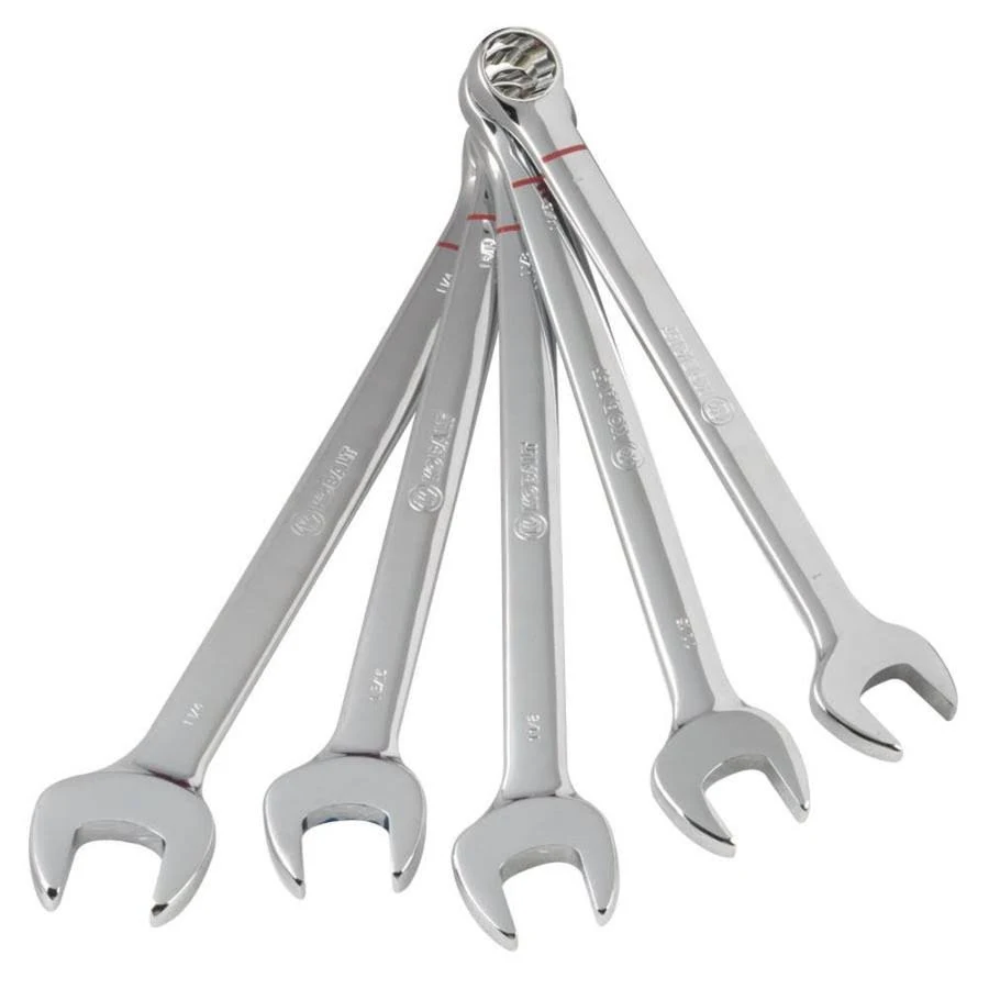 Kobalt 5-Pc 12-Point Standard Wrench Set - Polished Chrome