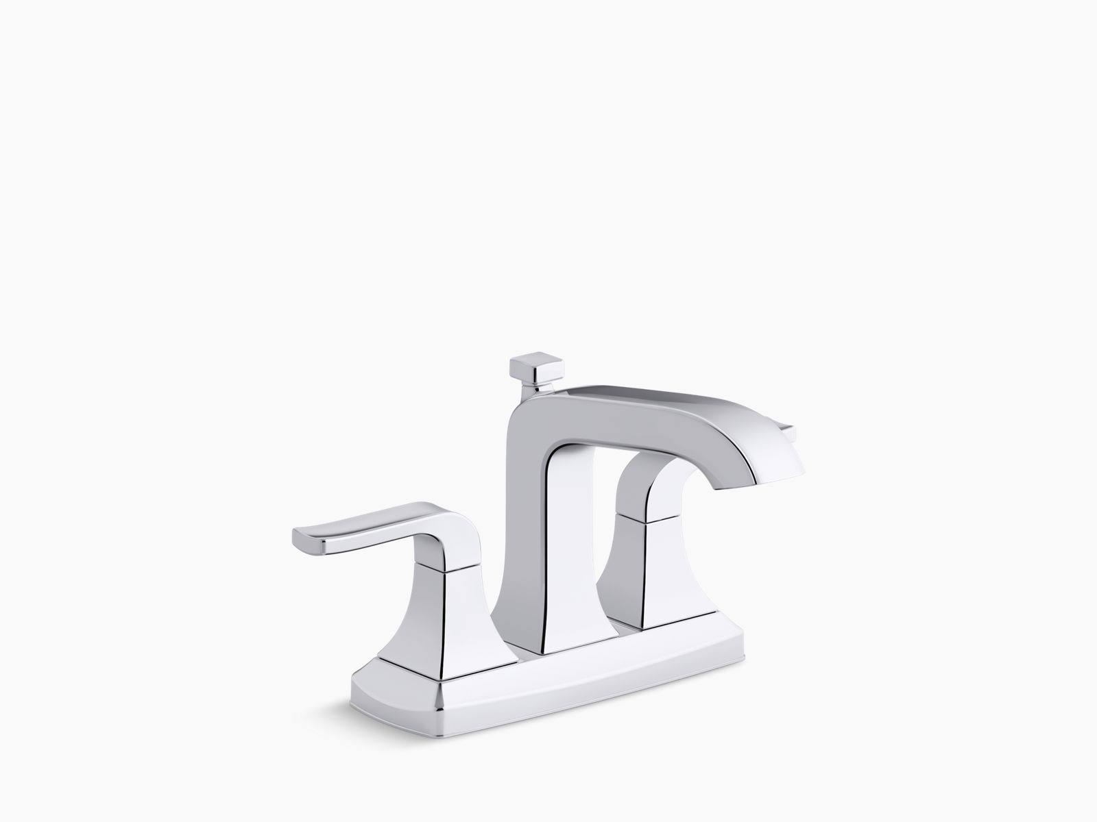Rubicon 4 in. Centerset 2-Handle Bathroom Faucet in Polished Chrome