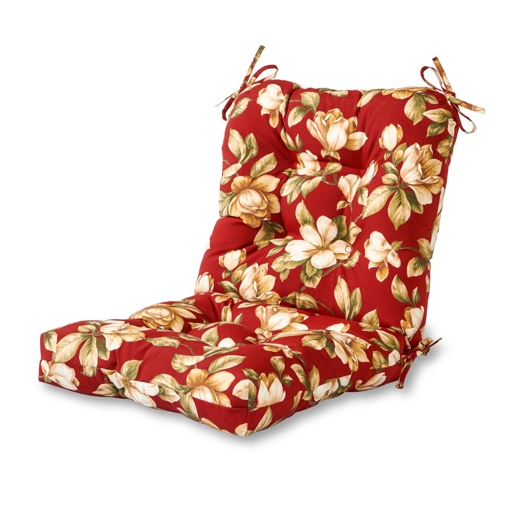 Greendale Home Fashions Outdoor Seat/Back Chair CUSHION, Roma Floral