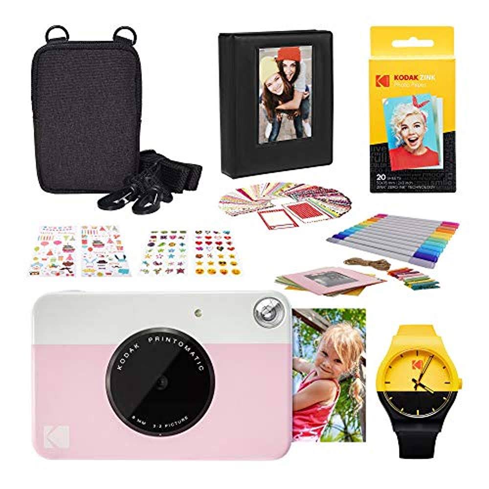 Kodak Printomatic Instant Print Camera Photography Kit Pink